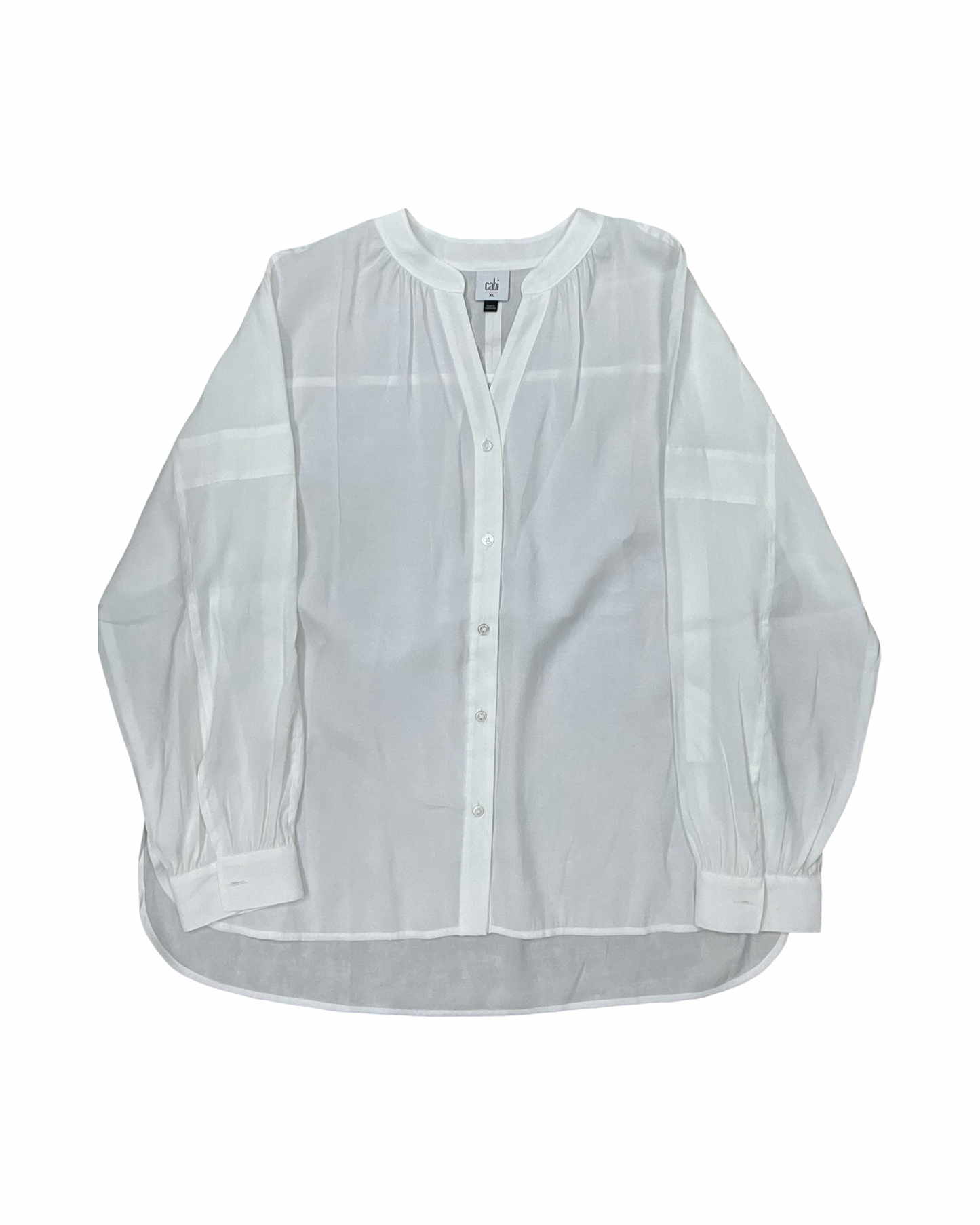 Blouse Ls By Cabi In White, Size:Xl