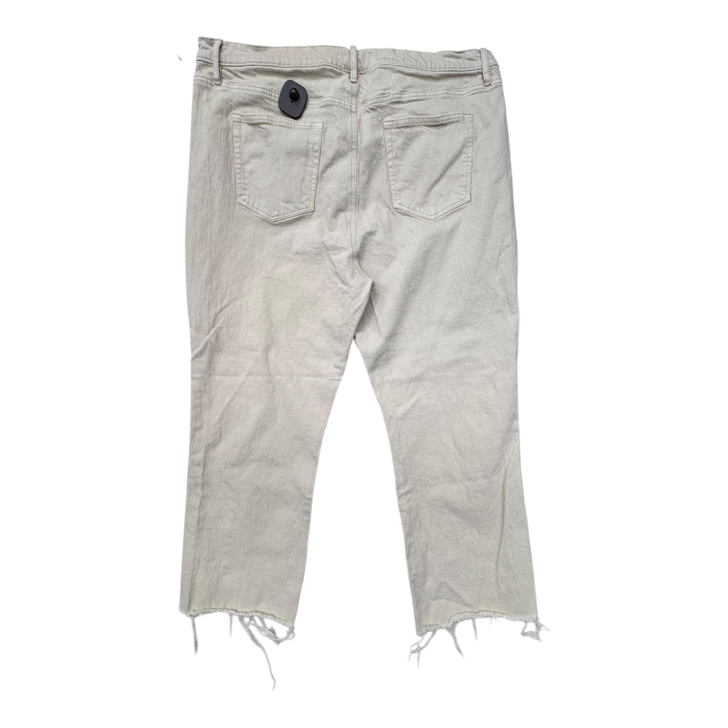 Jeans Straight By Loft In Tan Denim, Size:18