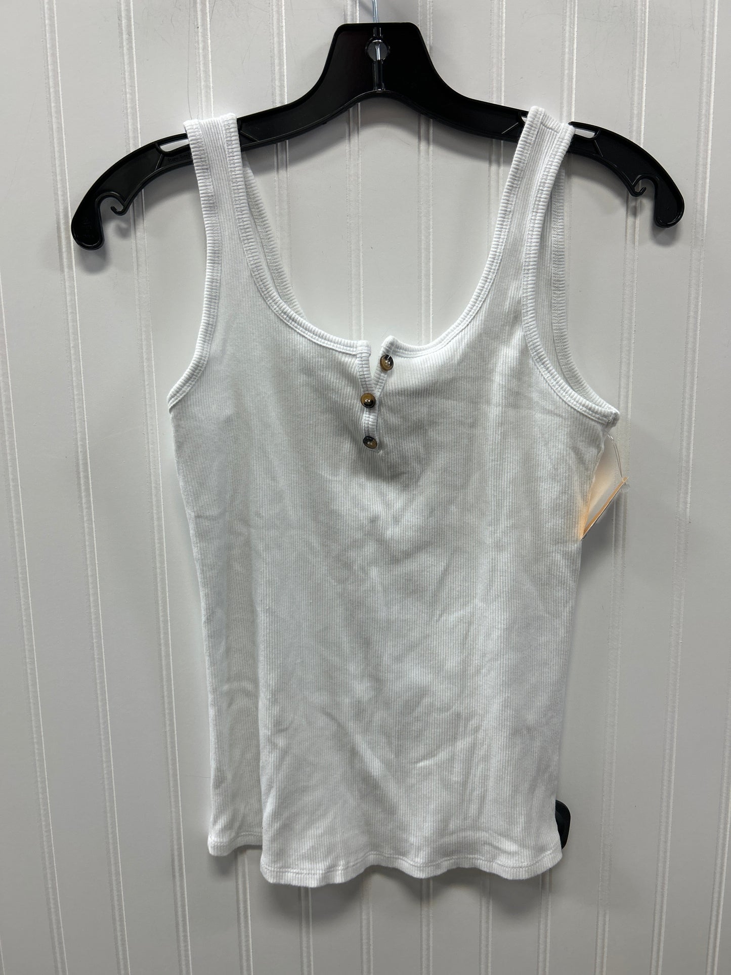 Top Sleeveless By Active Usa In White, Size:L