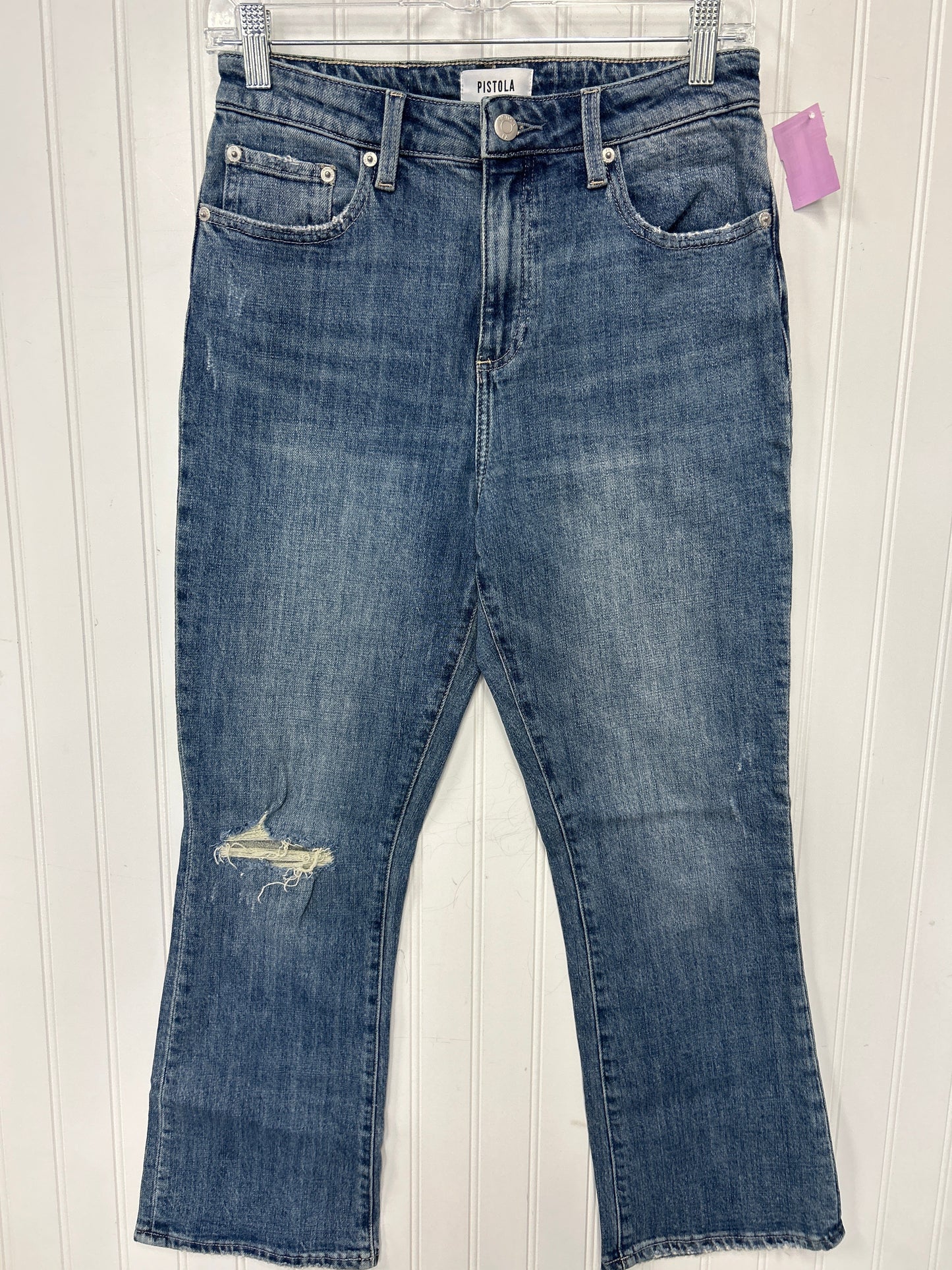 Jeans Boot Cut By Pistola In Blue Denim, Size:6