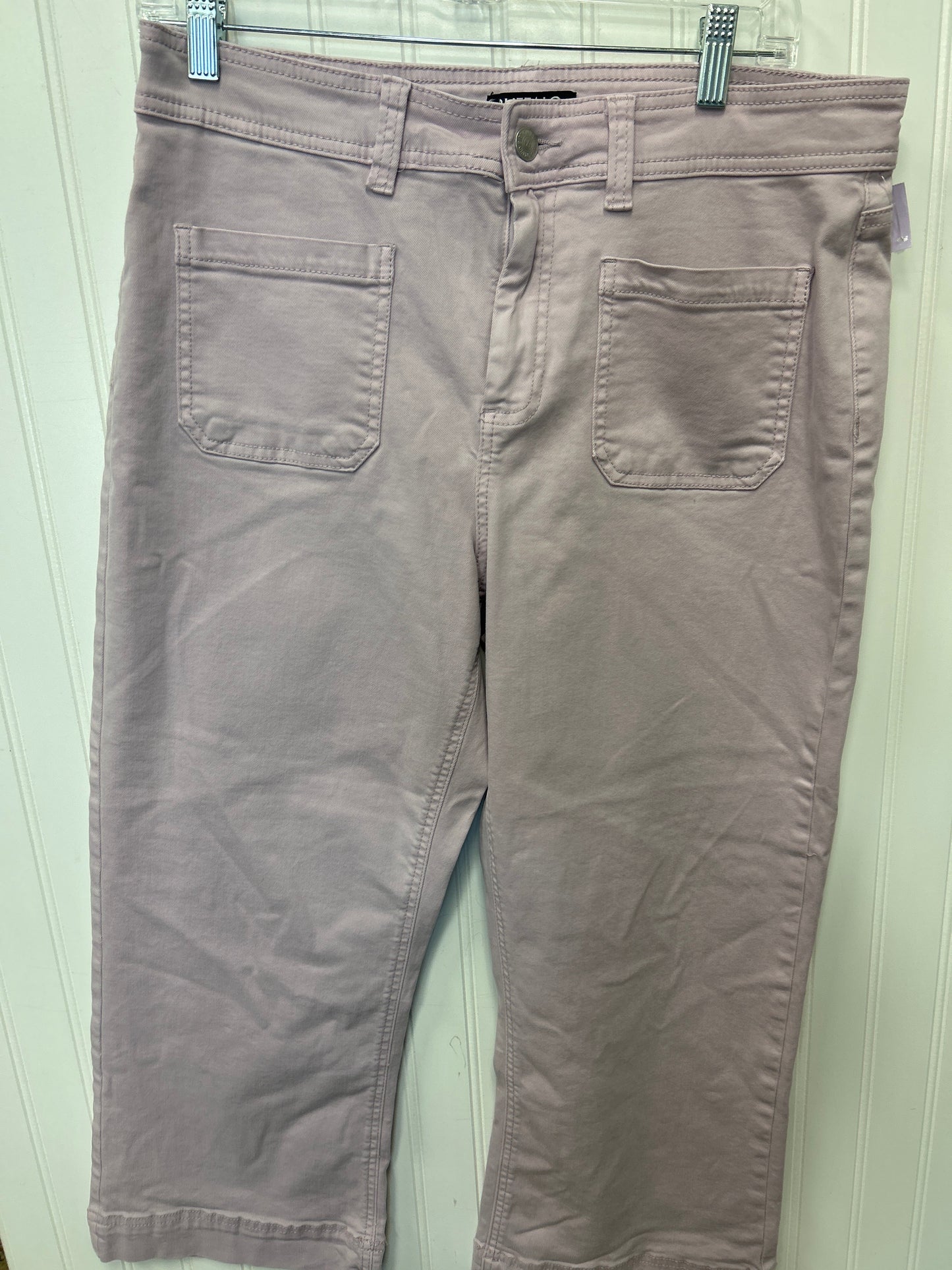 Jeans Cropped By Buffalo David Bitton In Purple Denim, Size:12