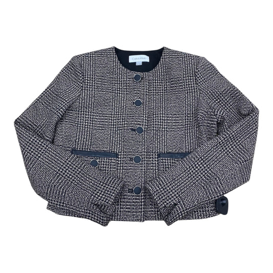 Blazer By Calvin Klein In Black & Brown, Size:6
