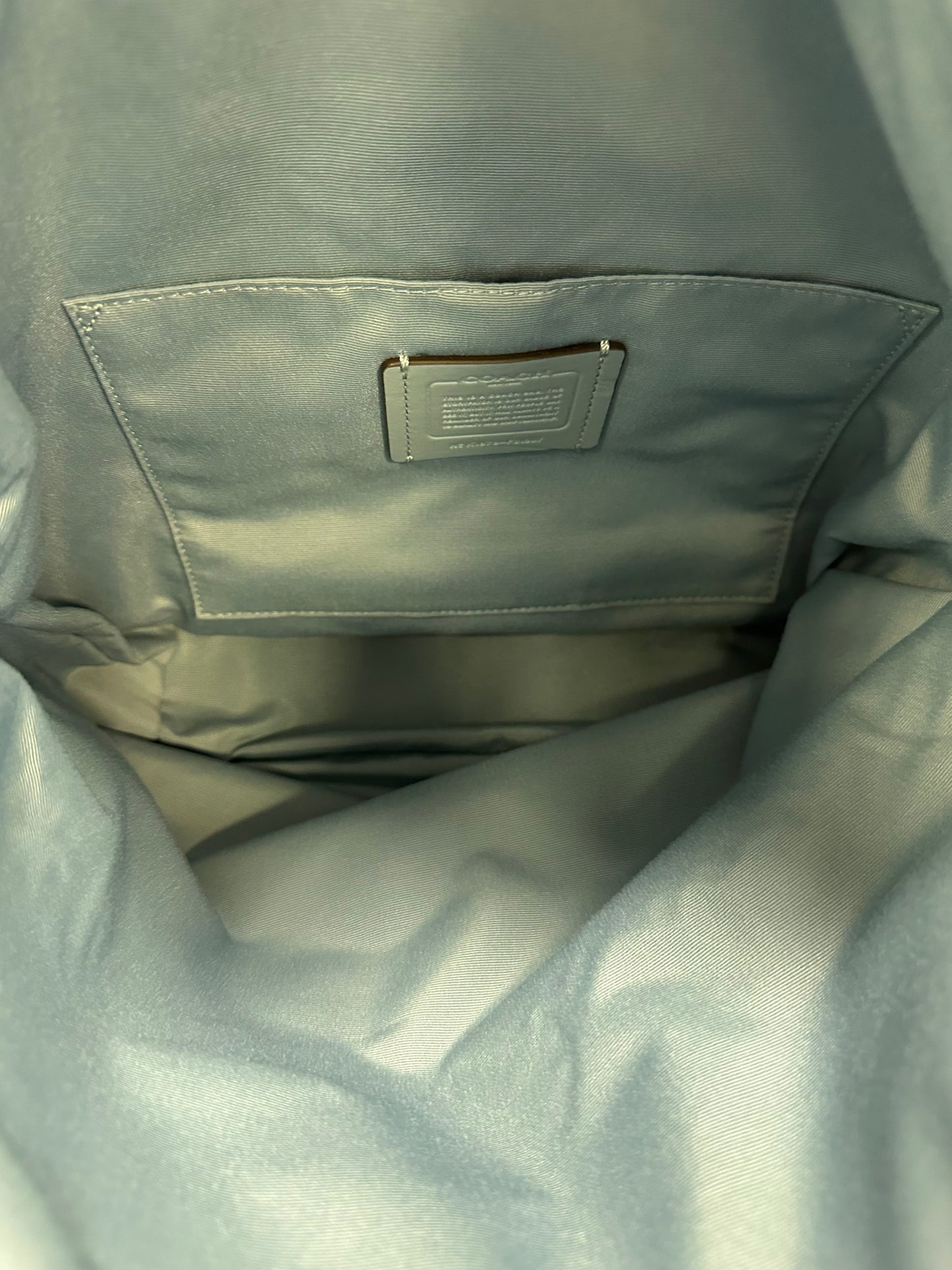 Handbag Designer By Coach In Blue, Size:Large