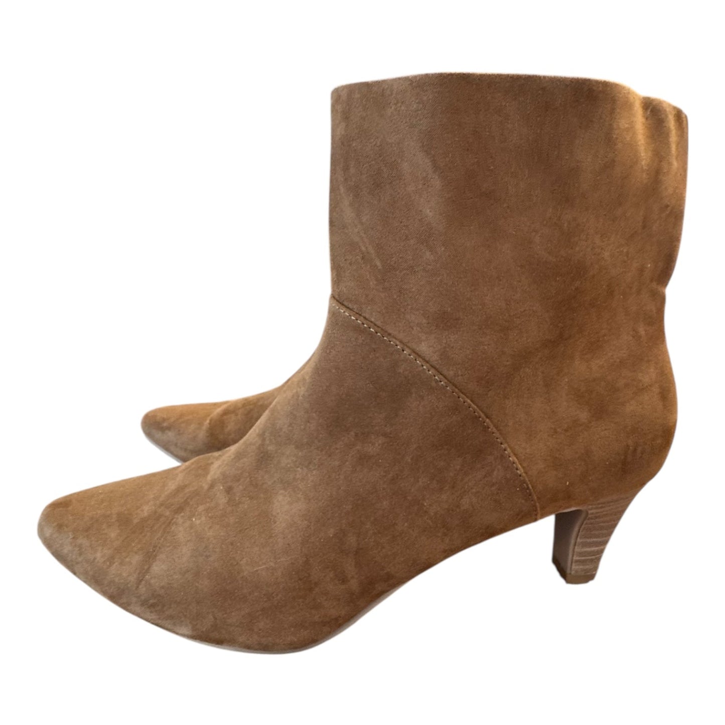 Boots Ankle Heels By Universal Thread In Brown, Size:8.5