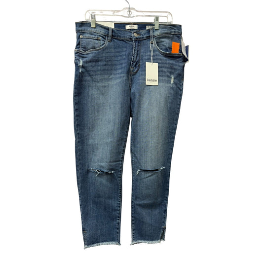 Jeans Skinny By Kensie In Blue, Size:12