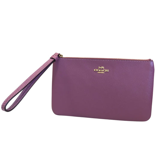 Wristlet Designer By Coach In Purple, Size:Large