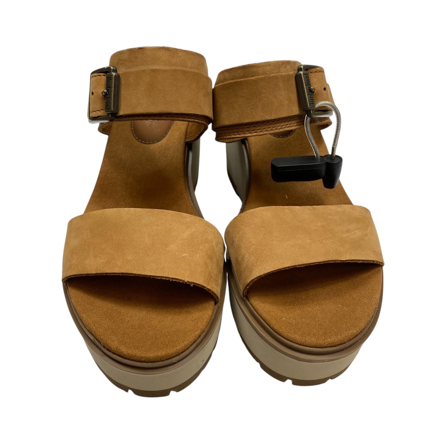 Sandals Heels Wedge By Timberland In Brown, Size:8.5