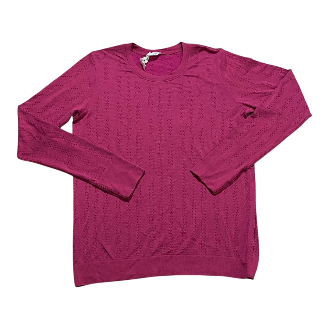 Athletic Top Ls Crewneck By Lululemon In Pink, Size:8
