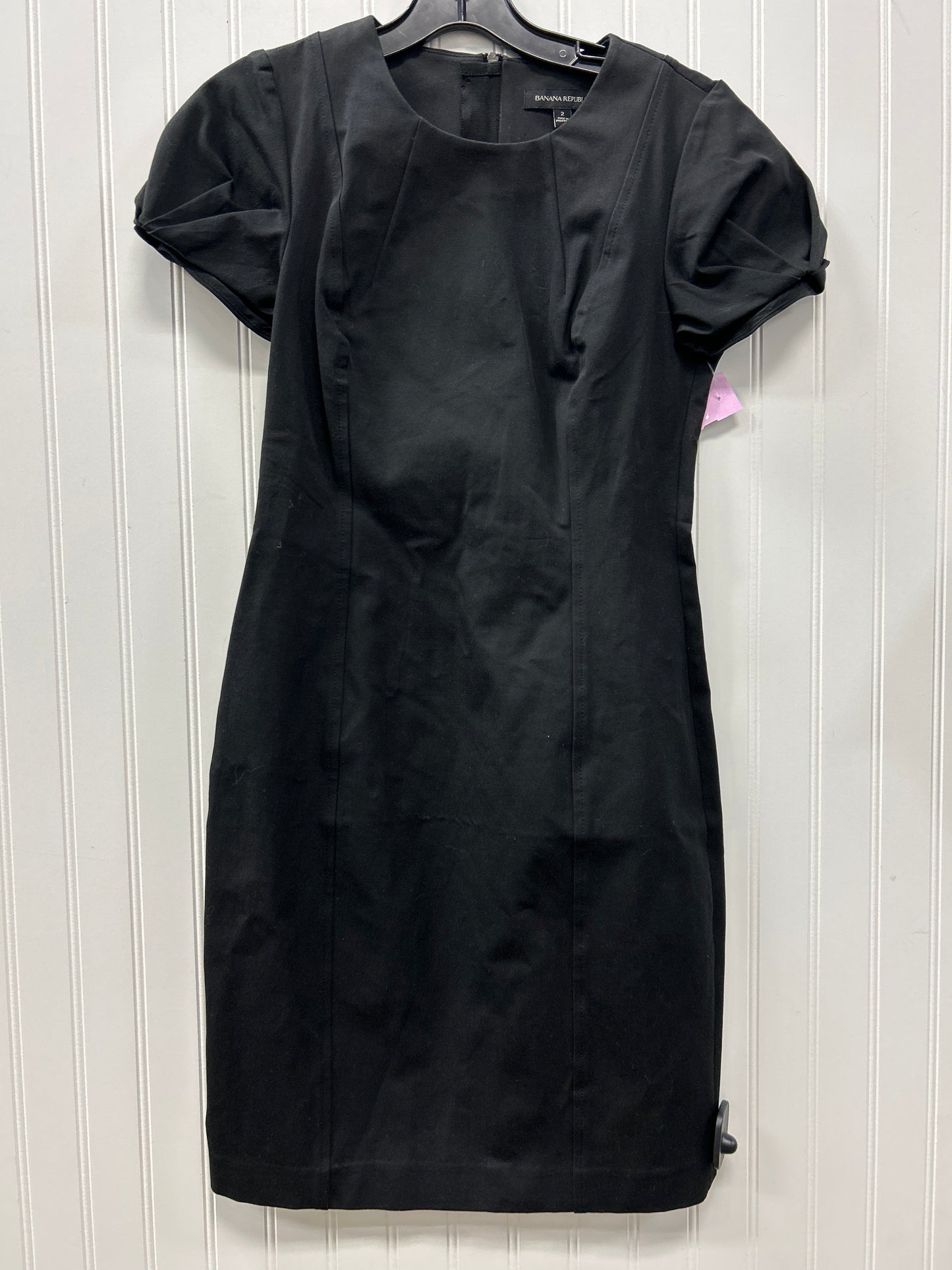 Dress Casual Midi By Banana Republic In Black, Size:2
