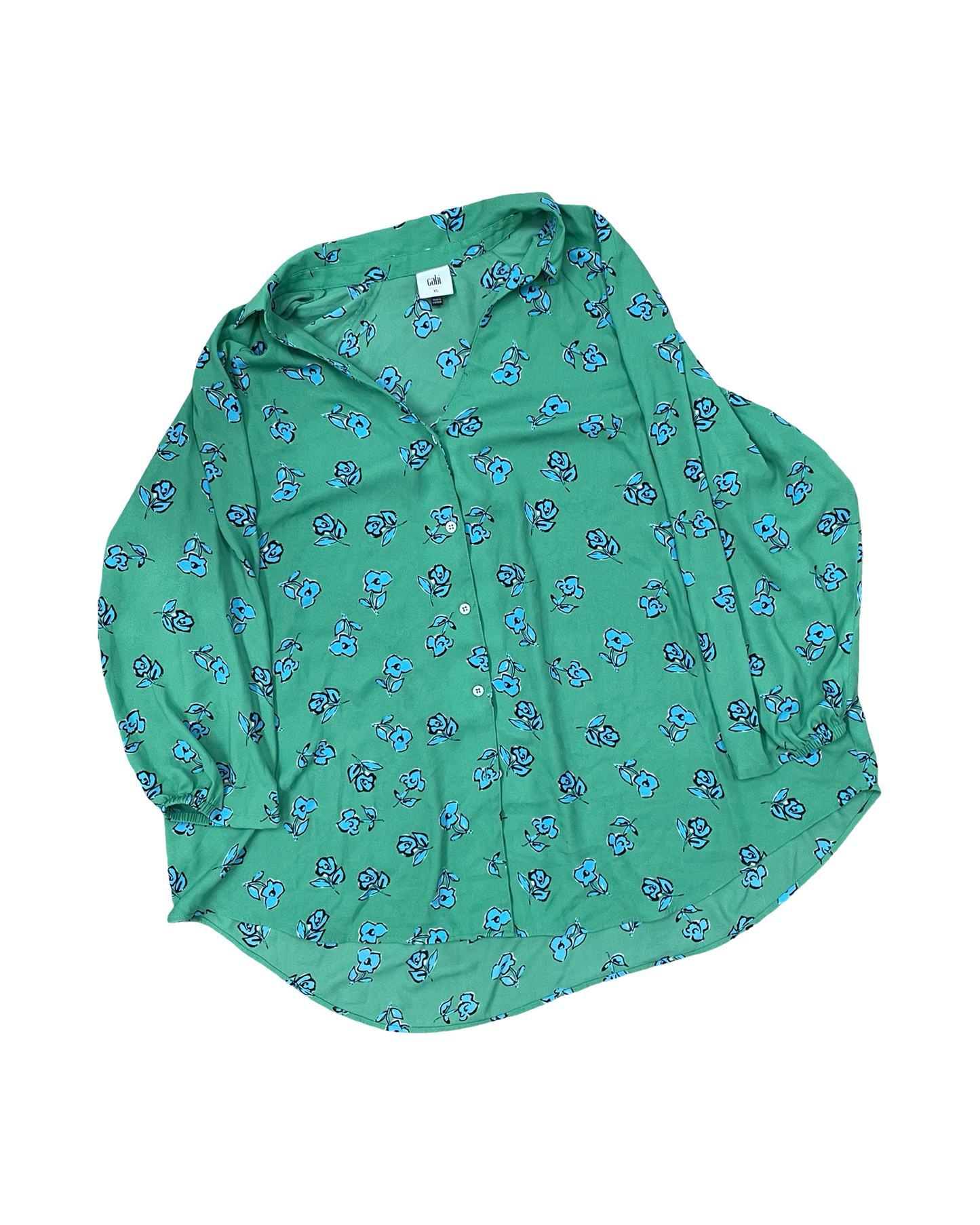 Top 3/4 Sleeve By Cabi In Green, Size:Xl