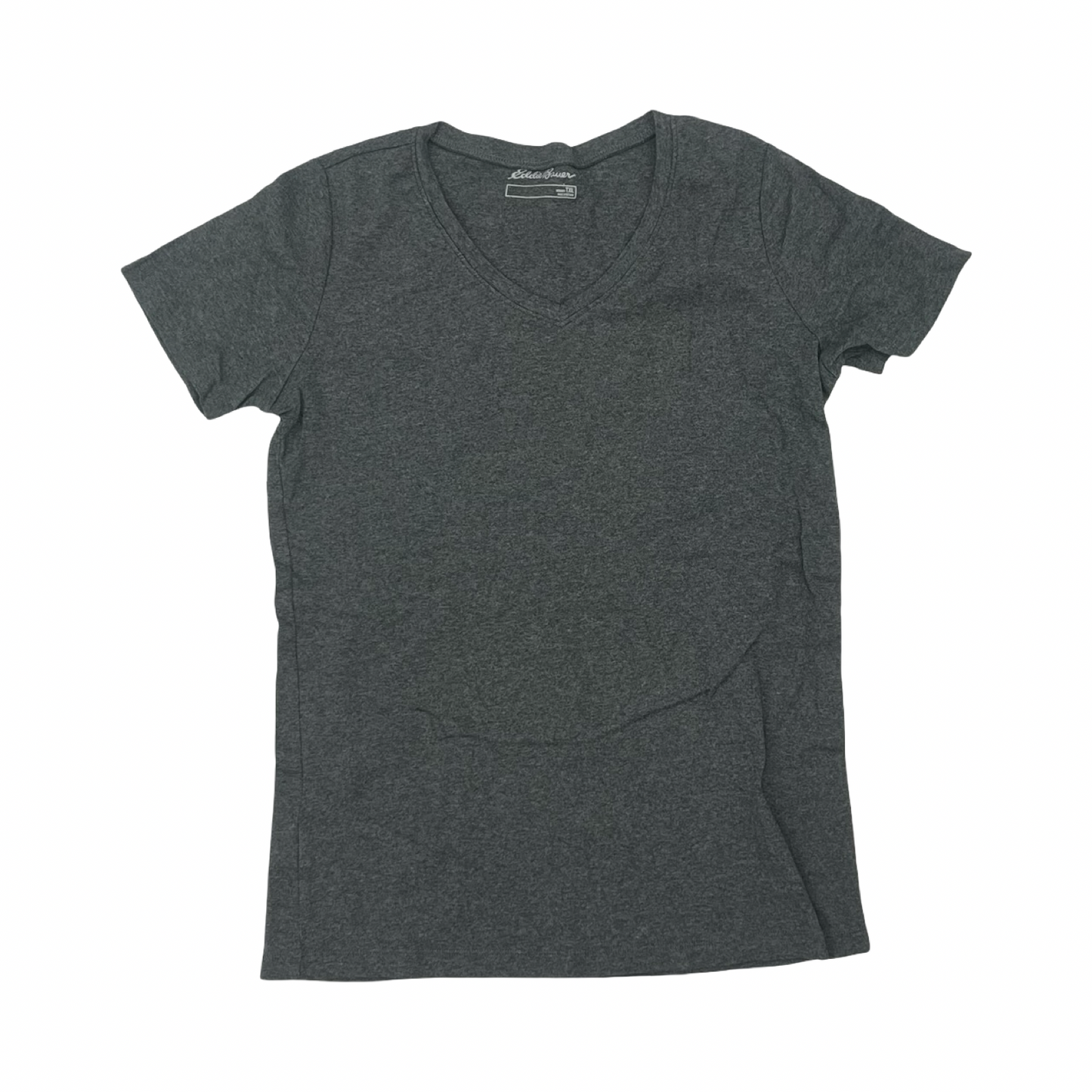 Top Ss Basic By Eddie Bauer In Grey, Size:Xl
