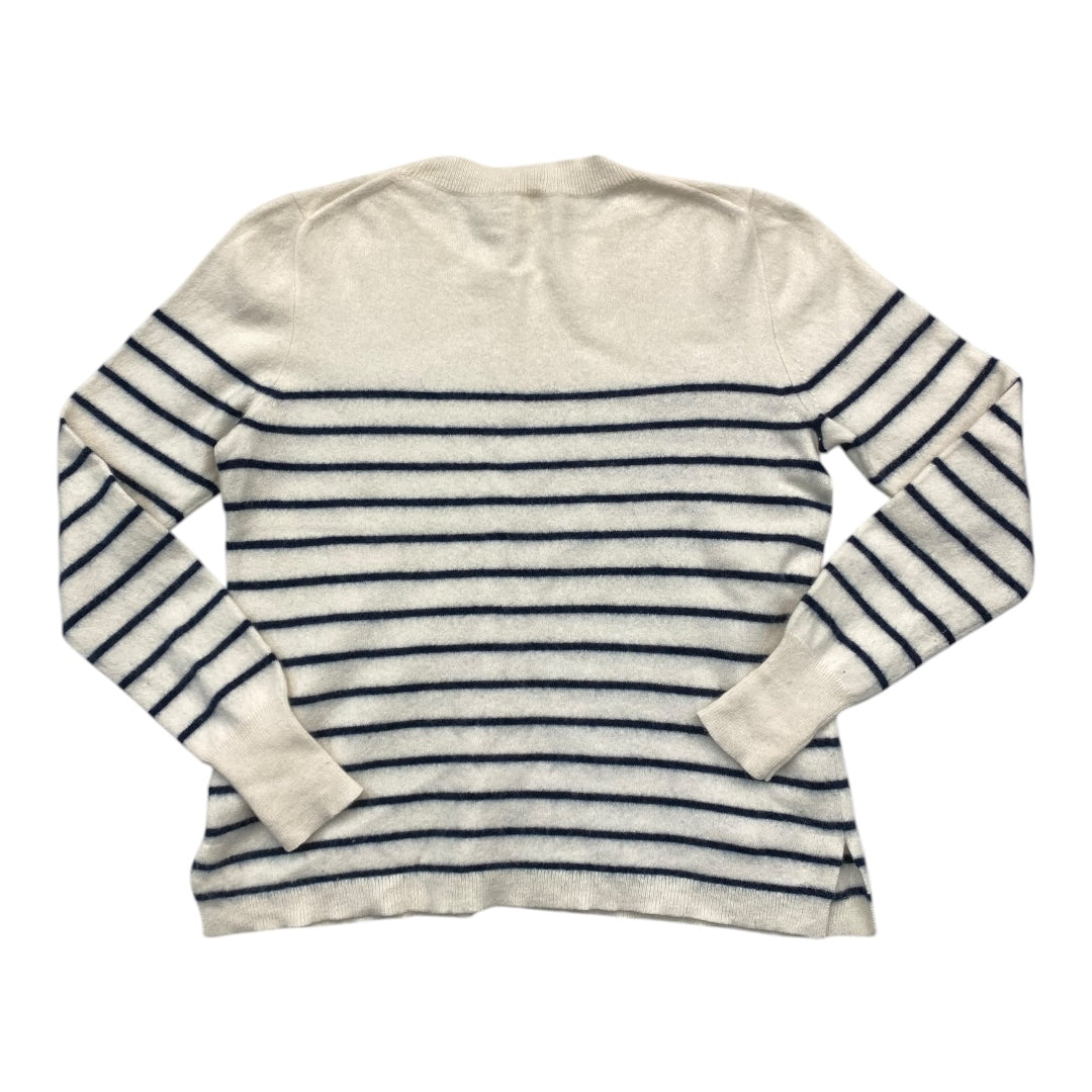Sweater Cashmere By J. Crew In Striped Pattern, Size:L