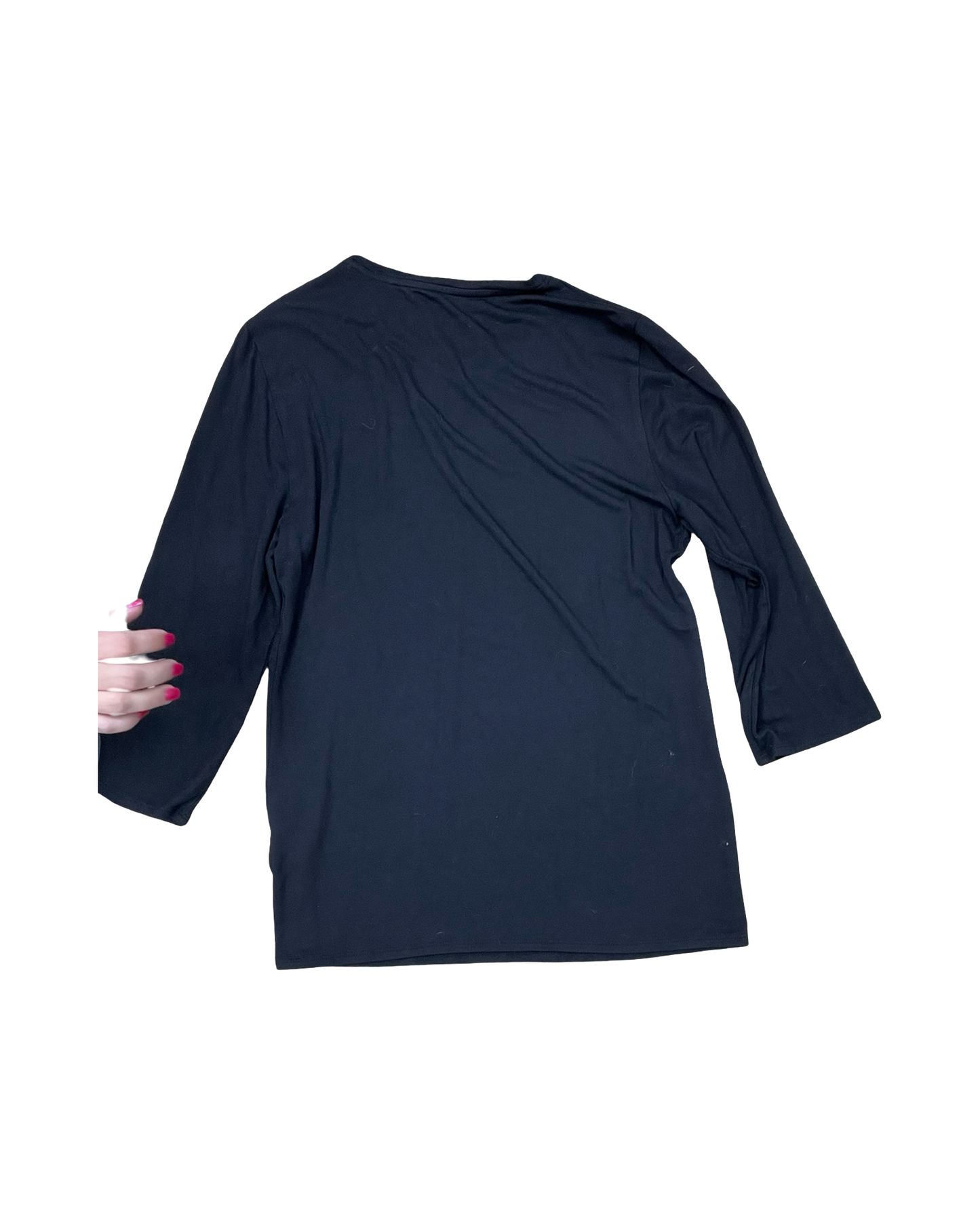 Top Ls By Magaschoni In Black, Size:L