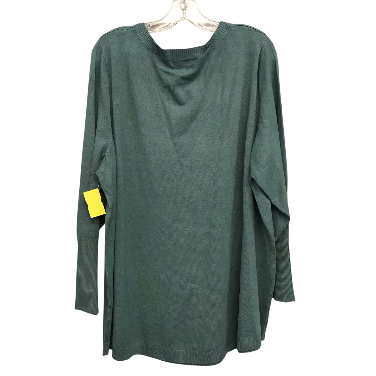 Sweater By Belle By Kim Gravel In Green, Size:2X