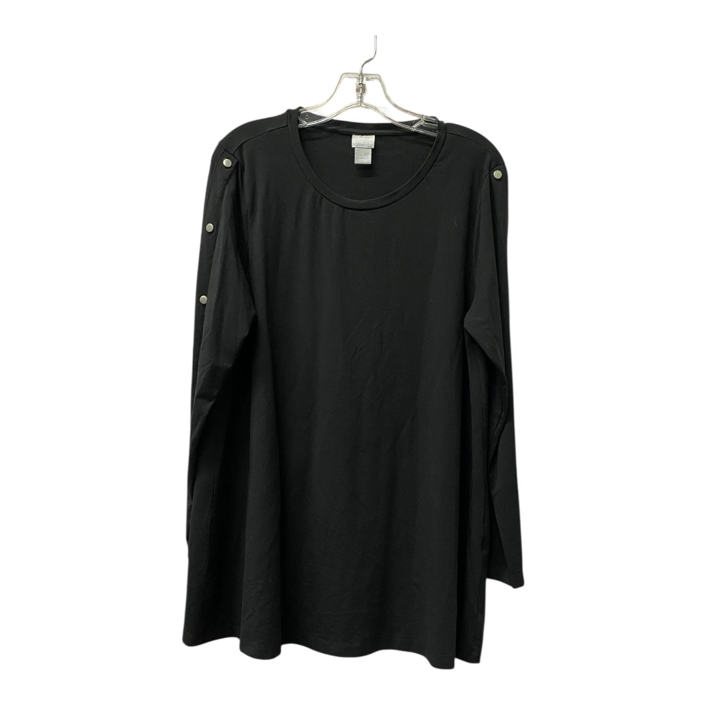 Top Ls By Chicos In Black, Size:L
