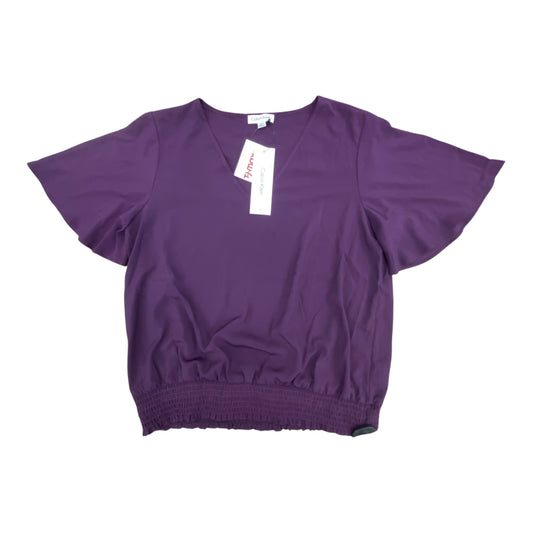 Top Ss By Calvin Klein In Purple, Size:M