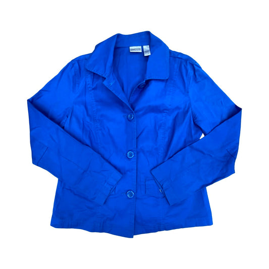 Blazer By Chicos In Blue, Size:M