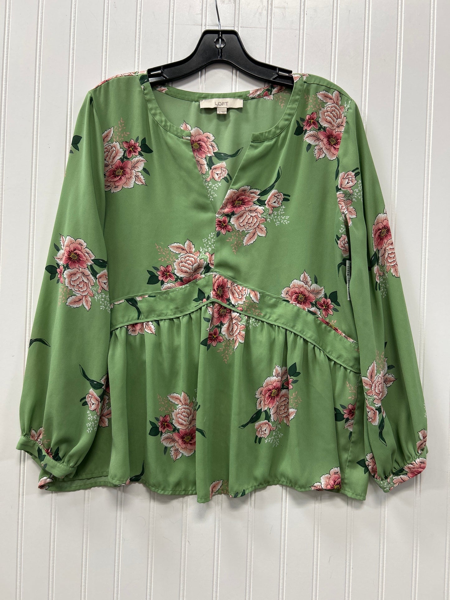 Top Ls By Loft In Green, Size:M