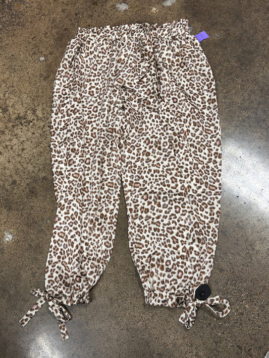 Pants Joggers By Oddi In Animal Print, Size:2X