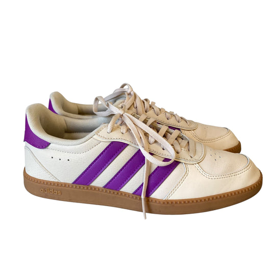 Shoes Sneakers By Adidas In Cream & Purple, Size:7