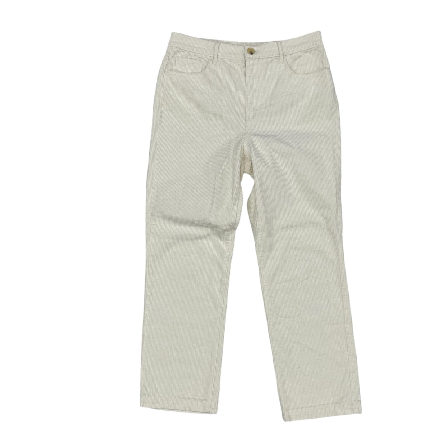 Pants Corduroy By Loft In Cream, Size:8