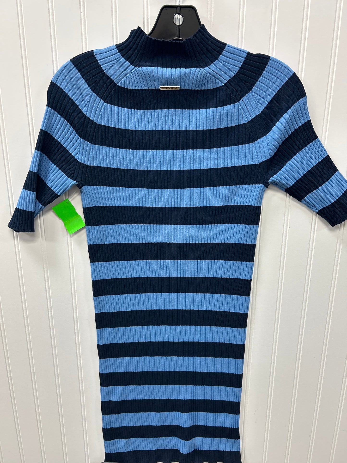 Dress Casual Midi By Michael By Michael Kors In Blue, Size:M