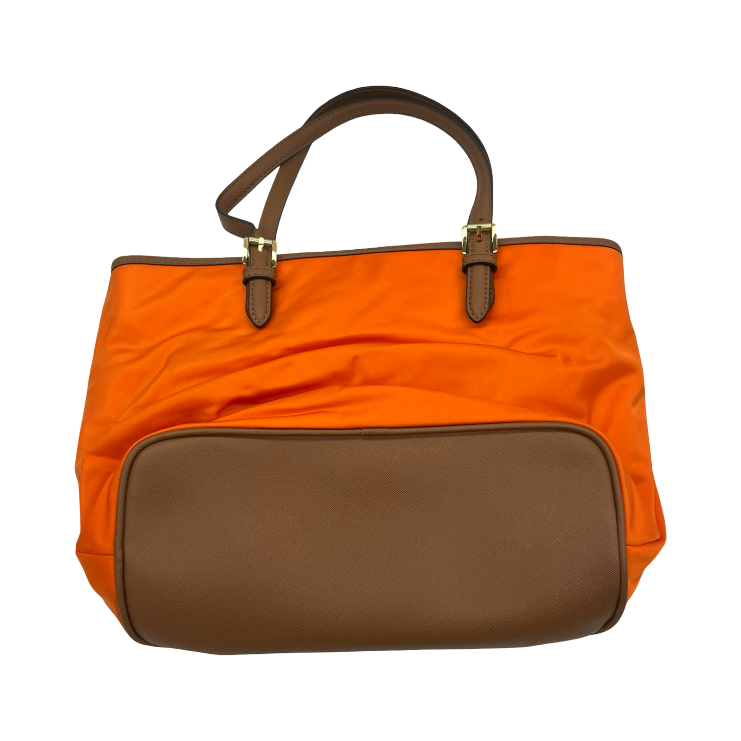 Handbag Designer By Michael Kors In Orange, Size:Medium