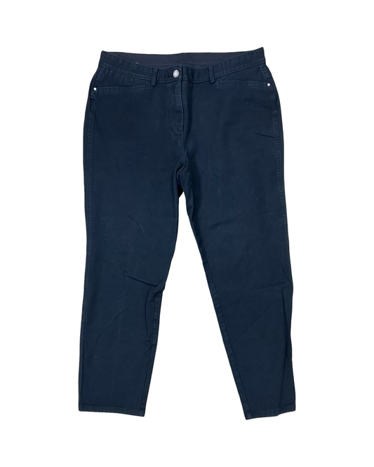 Jeans Cropped By Chicos In Black, Size:12