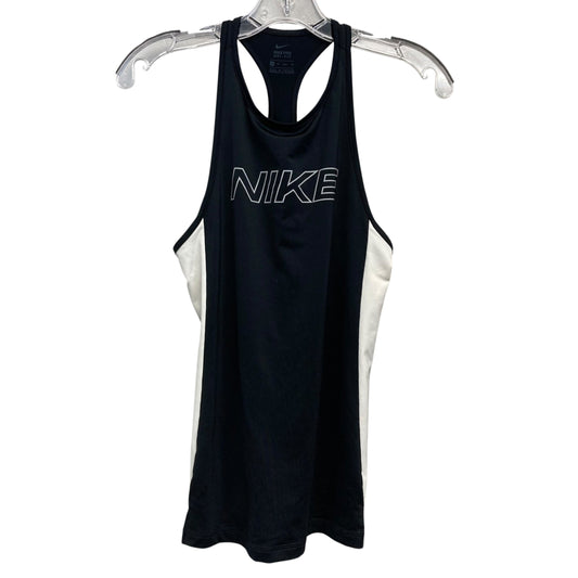 Athletic Tank Top By Nike Apparel In Black & White, Size:Xs