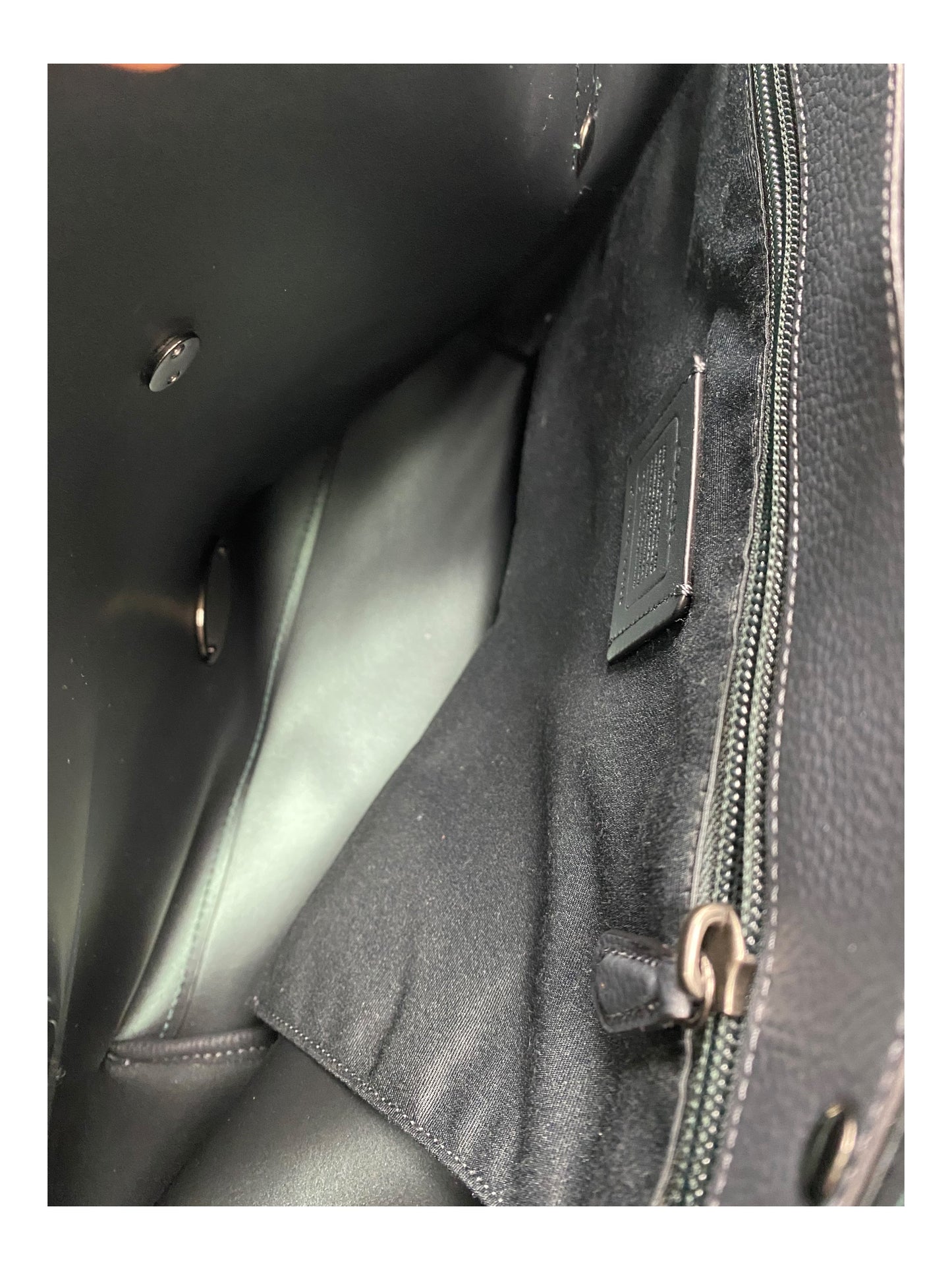 Handbag Designer By Coach In Grey, Size:Large