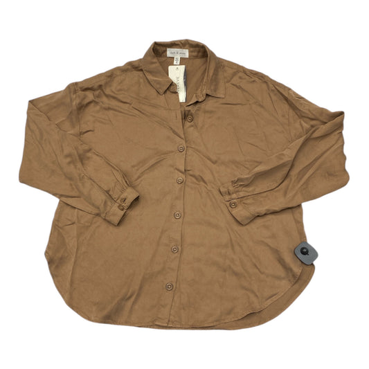 Top Ls By Cloth & Stone In Brown, Size:M