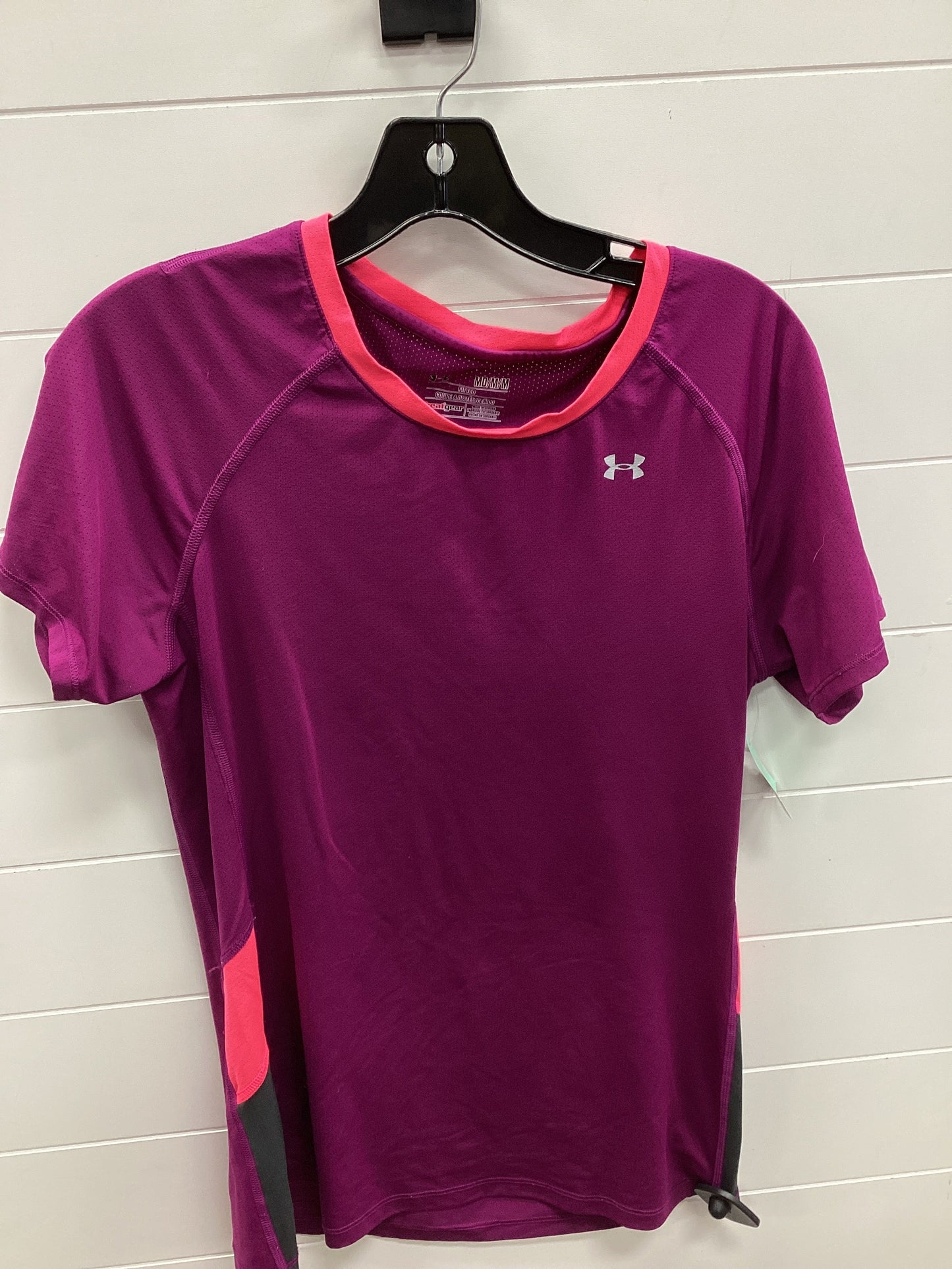 Athletic Top Ss By Under Armour In Purple, Size:M