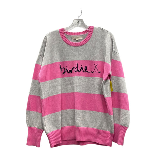 Sweater By Loft In Grey & Pink, Size:Xl