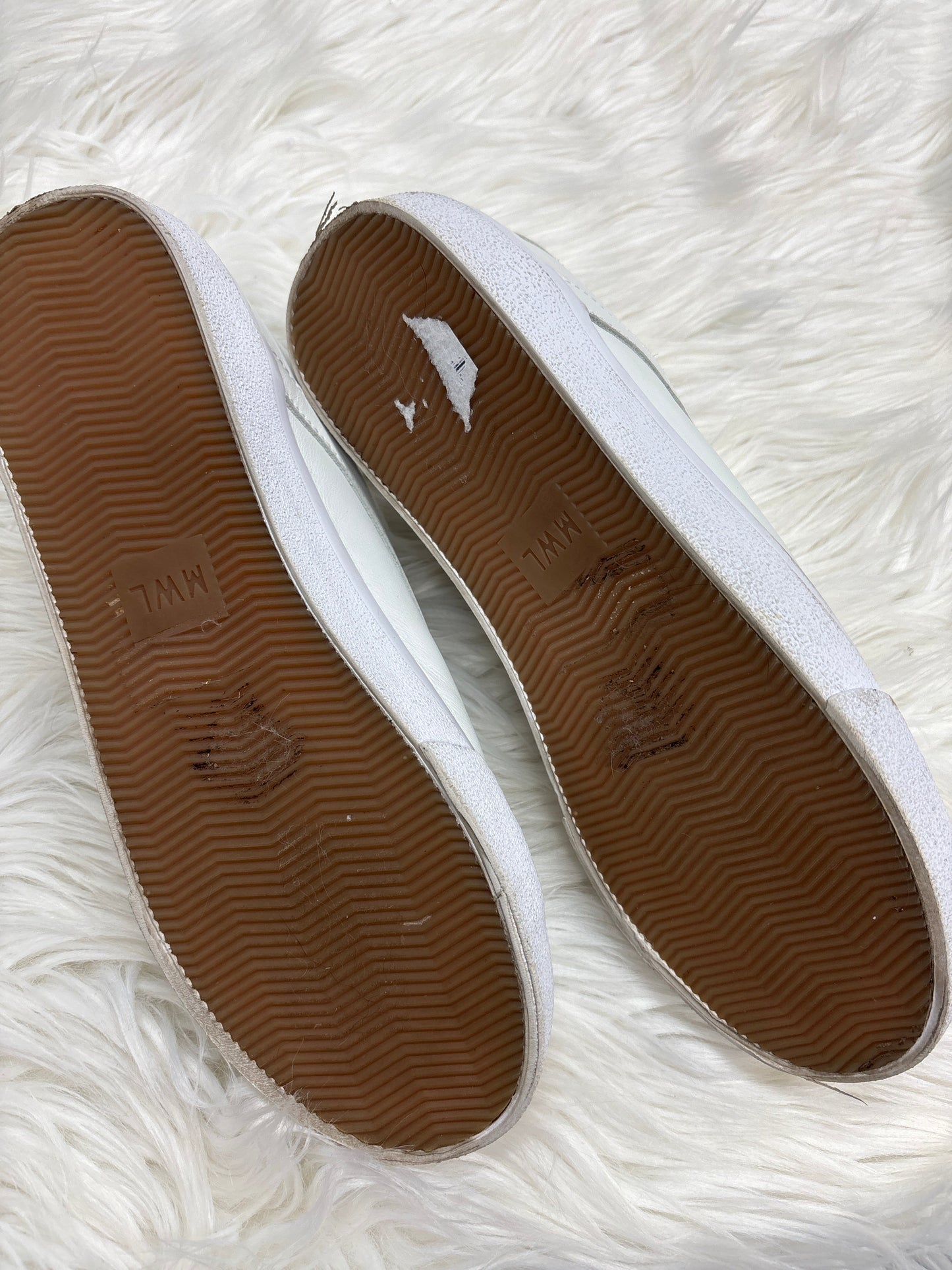 Shoes Sneakers By Madewell In White, Size:9.5