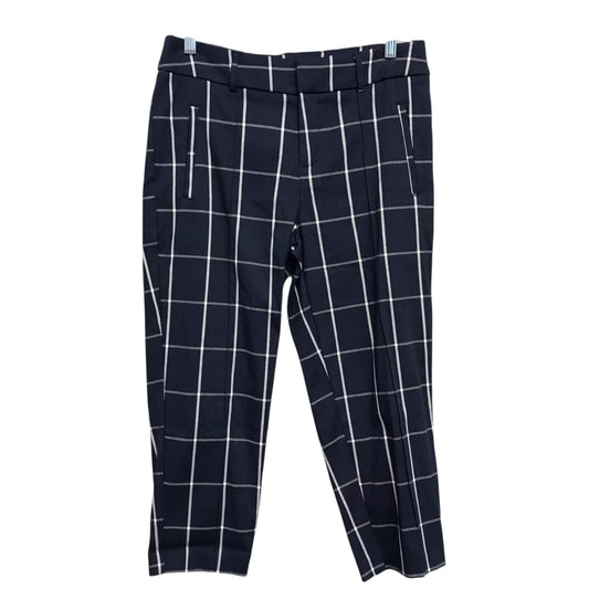 Pants Cropped By Time And Tru In Blue & White, Size:6