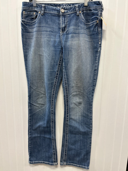 Jeans Flared By Maurices In Blue Denim, Size:12