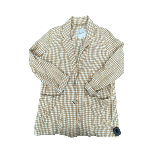 Blazer By Madewell In Checkered Pattern, Size:M