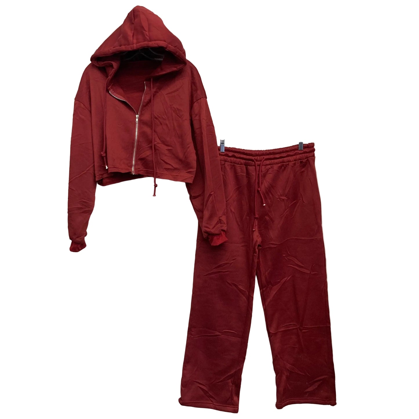 Athletic Pants 2Pc In Red, Size:Xl