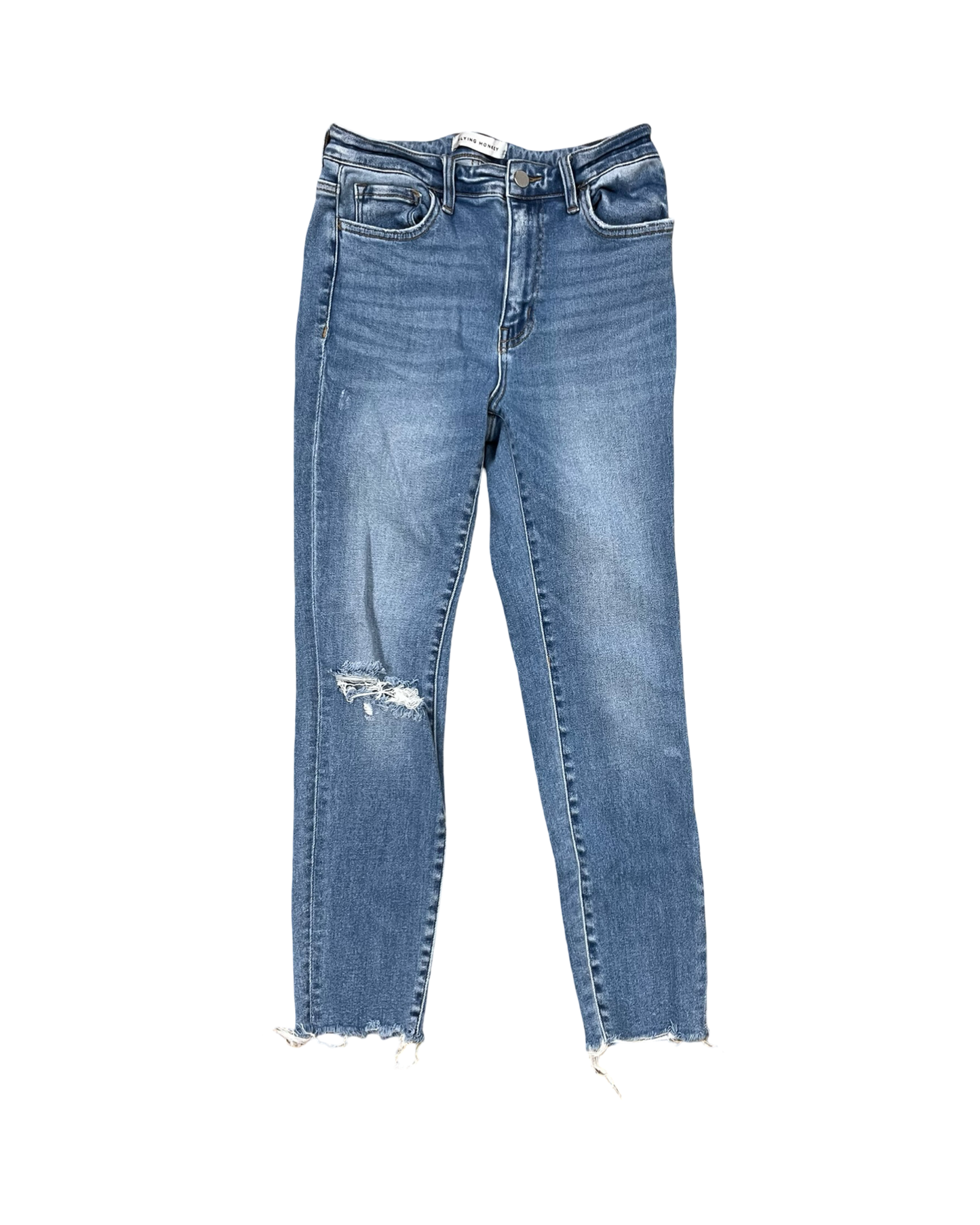 Jeans Skinny By Flying Monkey In Blue Denim, Size:6