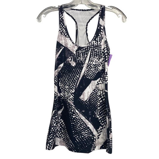 Athletic Tank Top By Lululemon In Black & White, Size:Xs