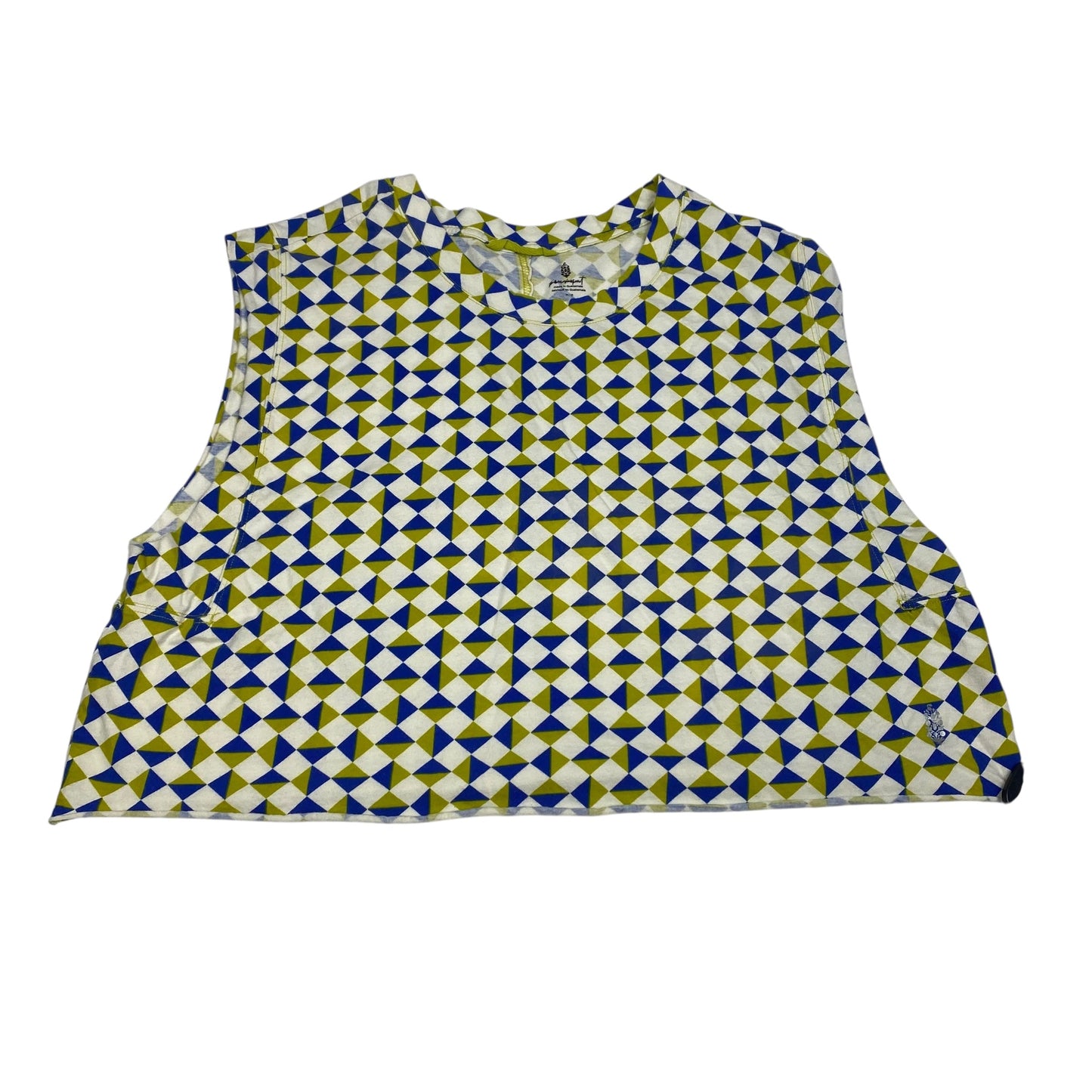 Athletic Tank Top By Free People In Blue & Green, Size:M
