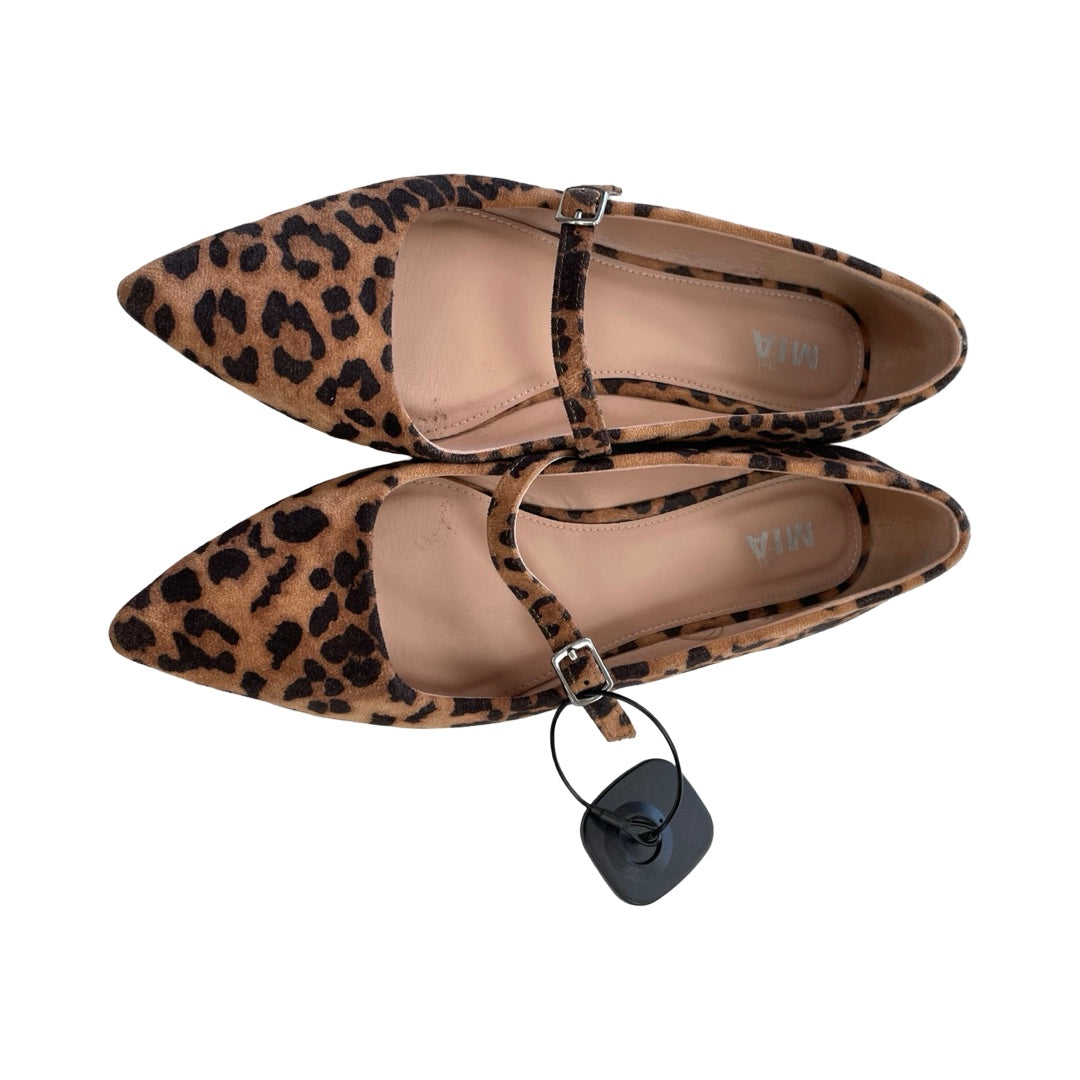 Shoes Flats By Mia In Animal Print, Size:9