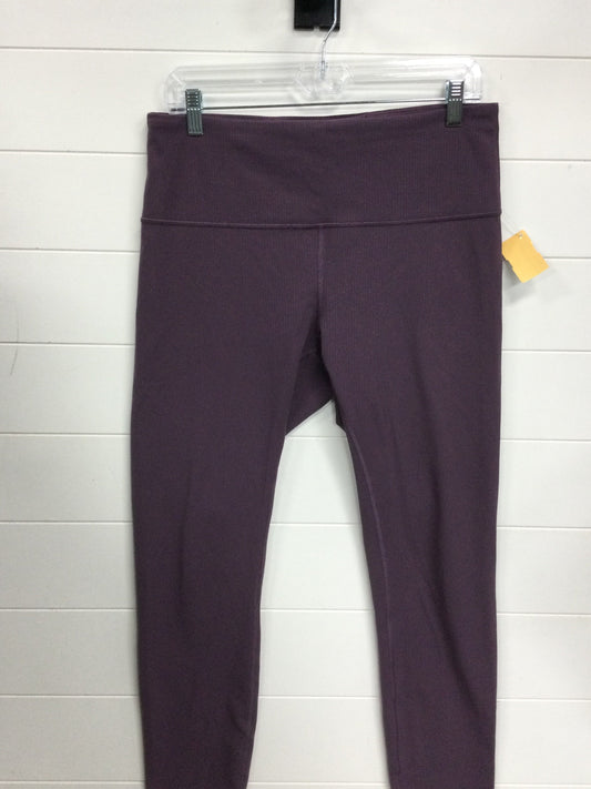 Athletic Leggings By Lululemon In Purple, Size:12