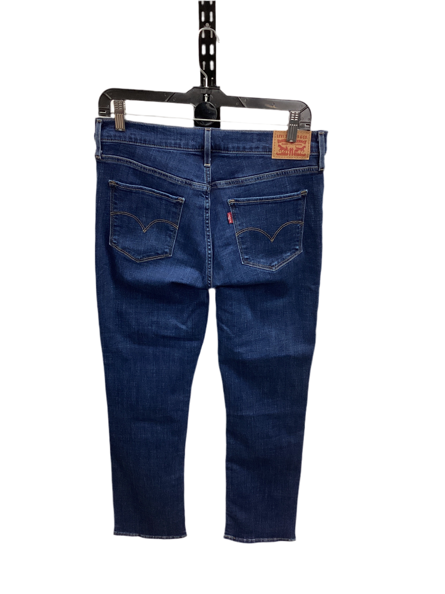Jeans Straight By Levis In Blue Denim, Size:10