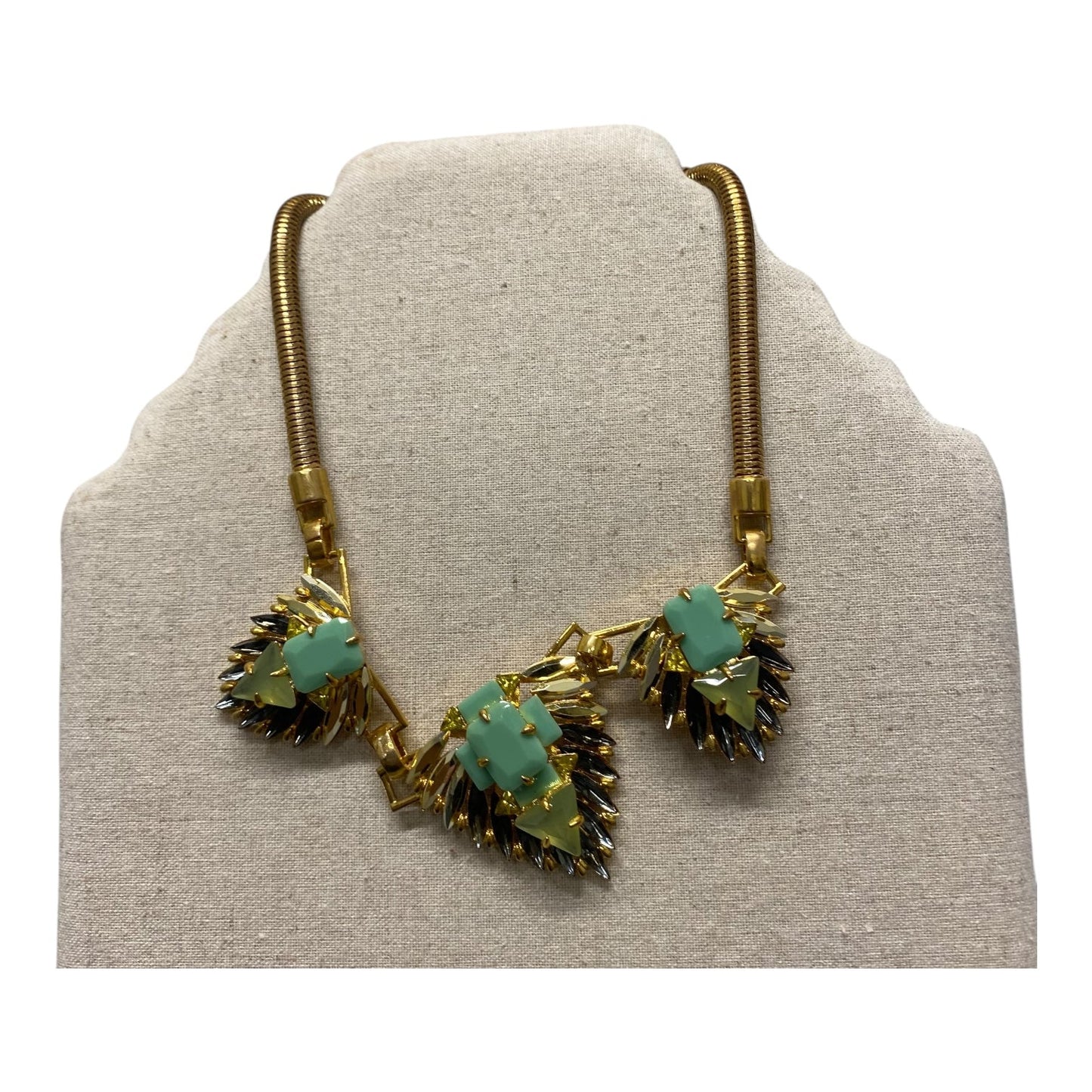 Necklace Statement By Vince Camuto In Gold & Green