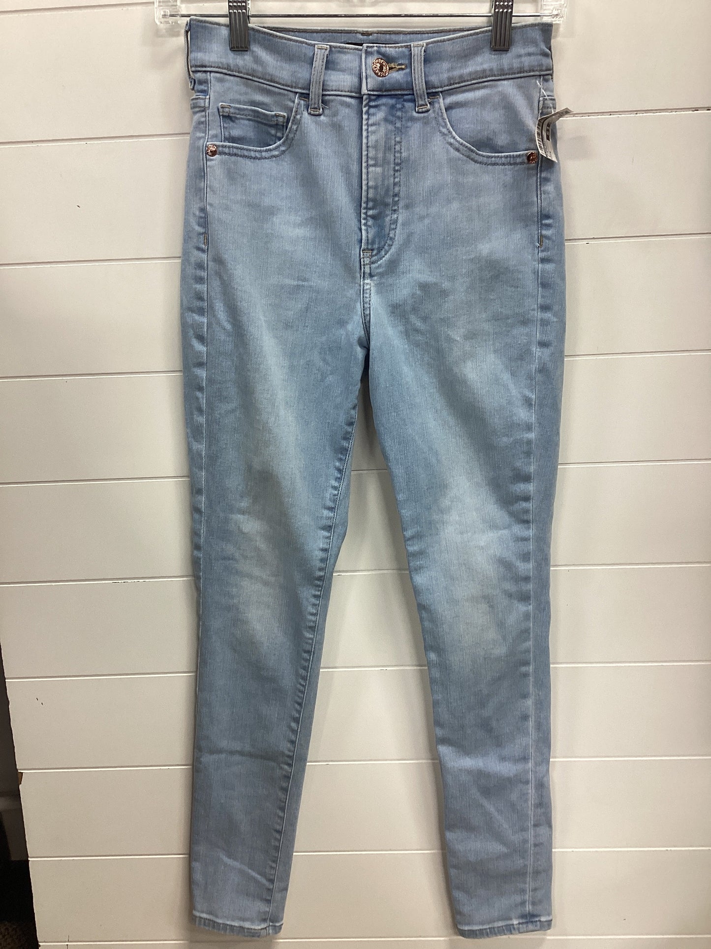 Jeans Skinny By Express In Blue Denim, Size:0