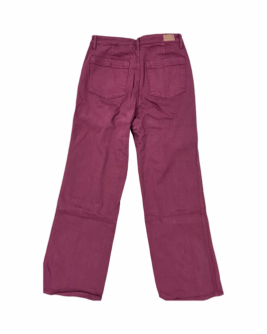 Jeans Wide Leg By Judy Blue In Maroon, Size:10