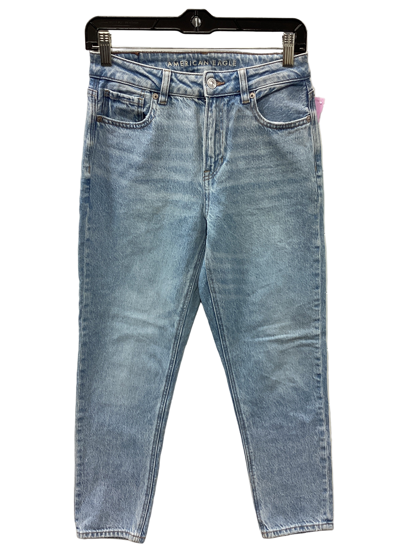 Jeans Straight By American Eagle In Blue Denim, Size:2
