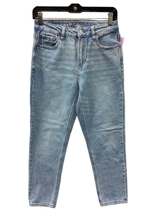 Jeans Straight By American Eagle In Blue Denim, Size:2
