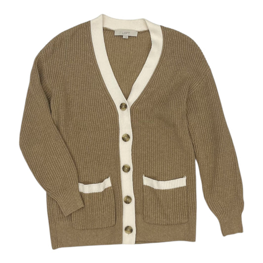 Sweater Cardigan By Loft In Brown, Size:S